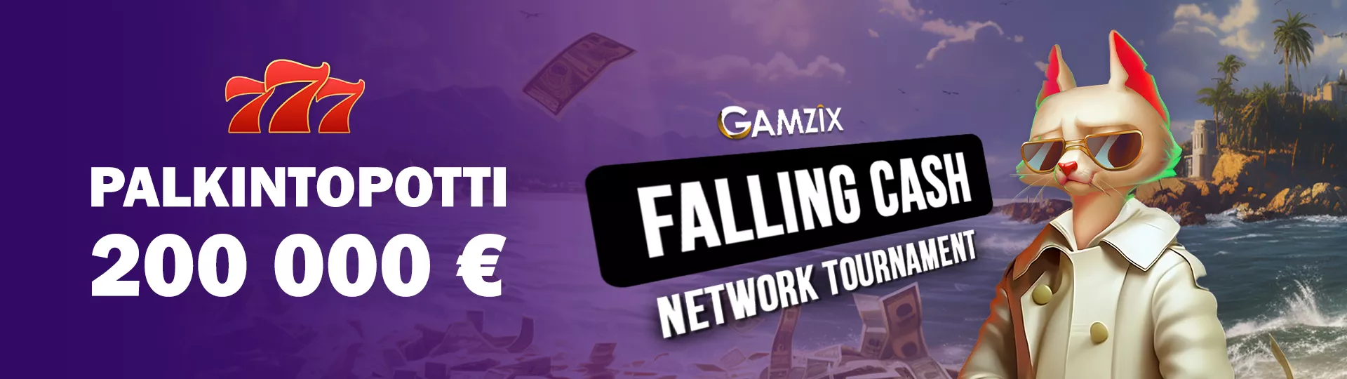 Liity GAMZIX NETWORK -portiston kolikkopeli-turnaukseen ja voita 65000 euroa!